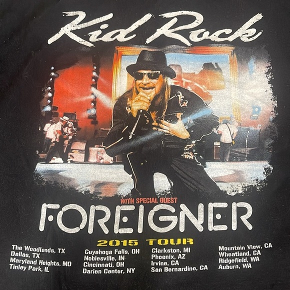 Kid Rock 2015 First Kiss Concert tee - Picture 4 of 4